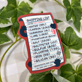 Shopping List Sticker