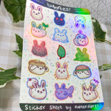 bunnies! - Sticker Sheet